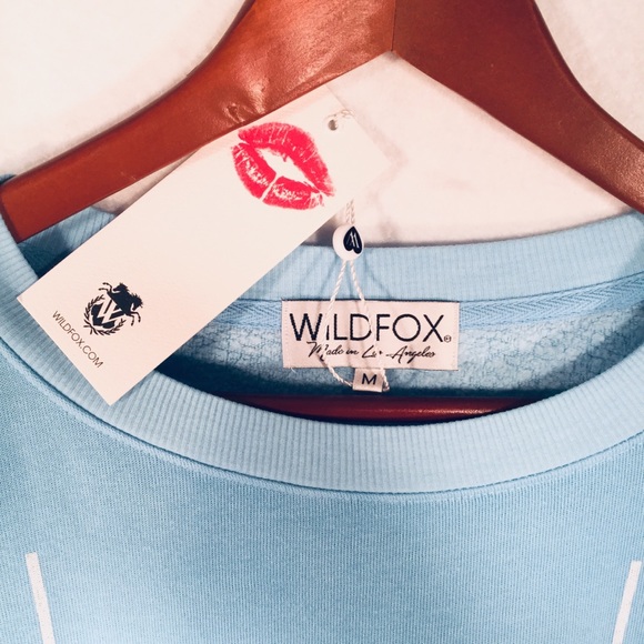 WILDFOX | Bikini Bod Sweatshirt / Beach Coverup -M - Picture 6 of 8